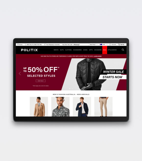 Politix eCommerce Website Case Study | Accel Digital