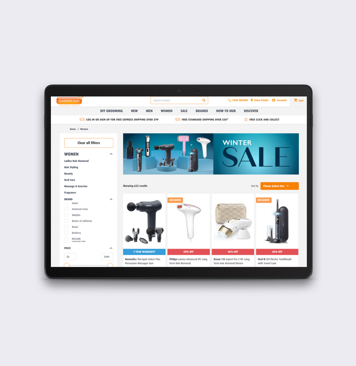 Shaver Shop eCommerce Website Case Study | Accel Digital